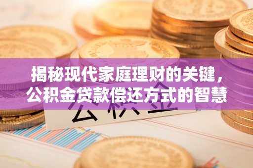 丹东揭秘现代家庭理财的关键，公积金贷款偿还方式的智慧选择